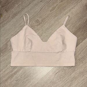 Libby Story Light Pink Spaghetti Strap Bralette sz Large